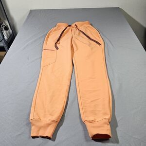 FIGS Technical Collection Zamora Jogger Scrub Pants Orange Women XXS Extra Small